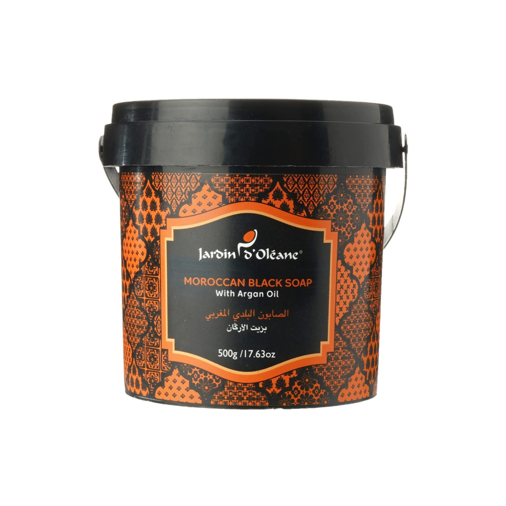 صابون اسود مغربي بزيت الارغان من جاردن اوليان