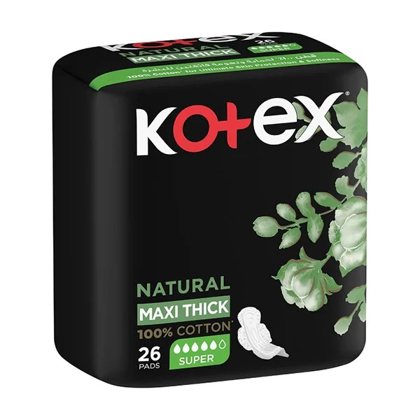 فوط صحية سوبر ماكسي مع اجنحة من كوتكس - 26 فوطة