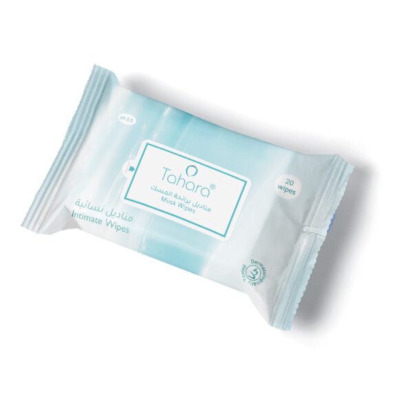 مناديل نسائية مبللة مسك الطهارة - 20 منديل