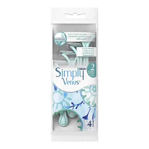 شفرات الحلاقة سمبلي فينس للنساء من جيليت - 4 حبات