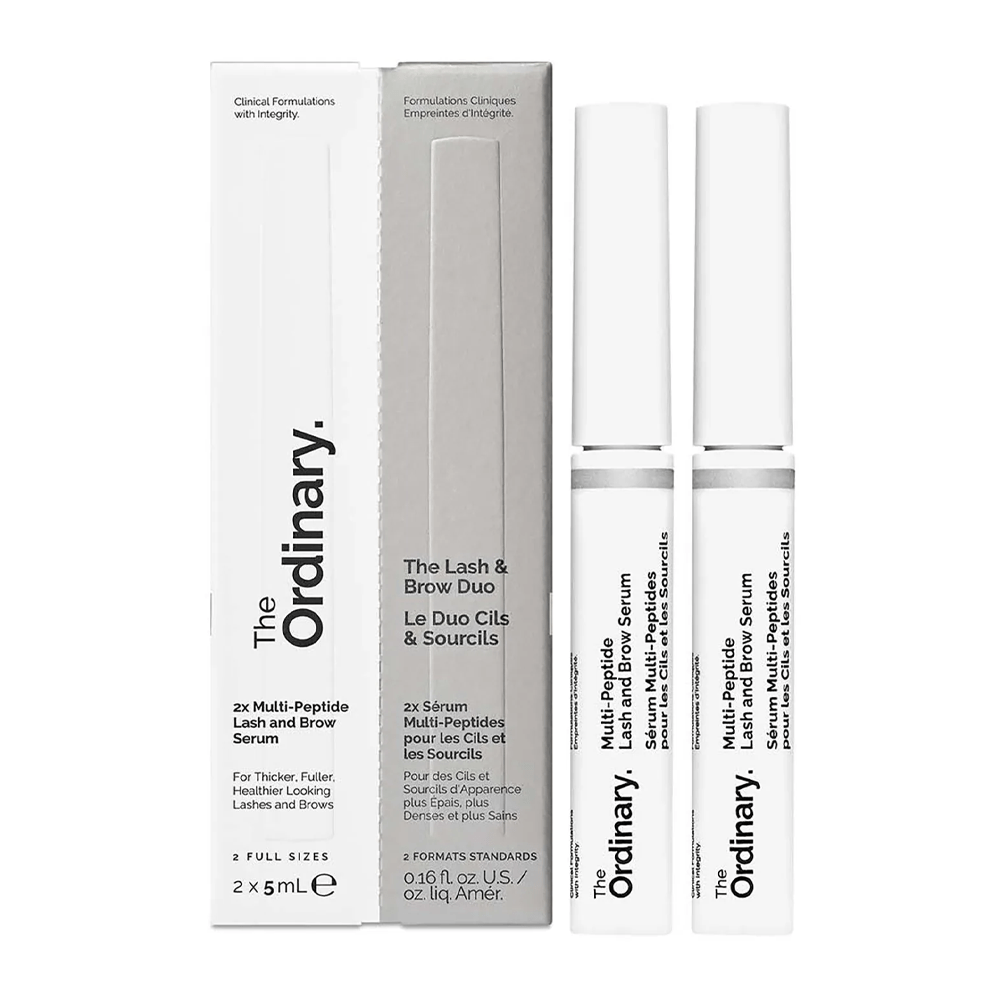 سيروم ثنائي للرموش والحواجب من ذا اورديناري - 2×5 مل