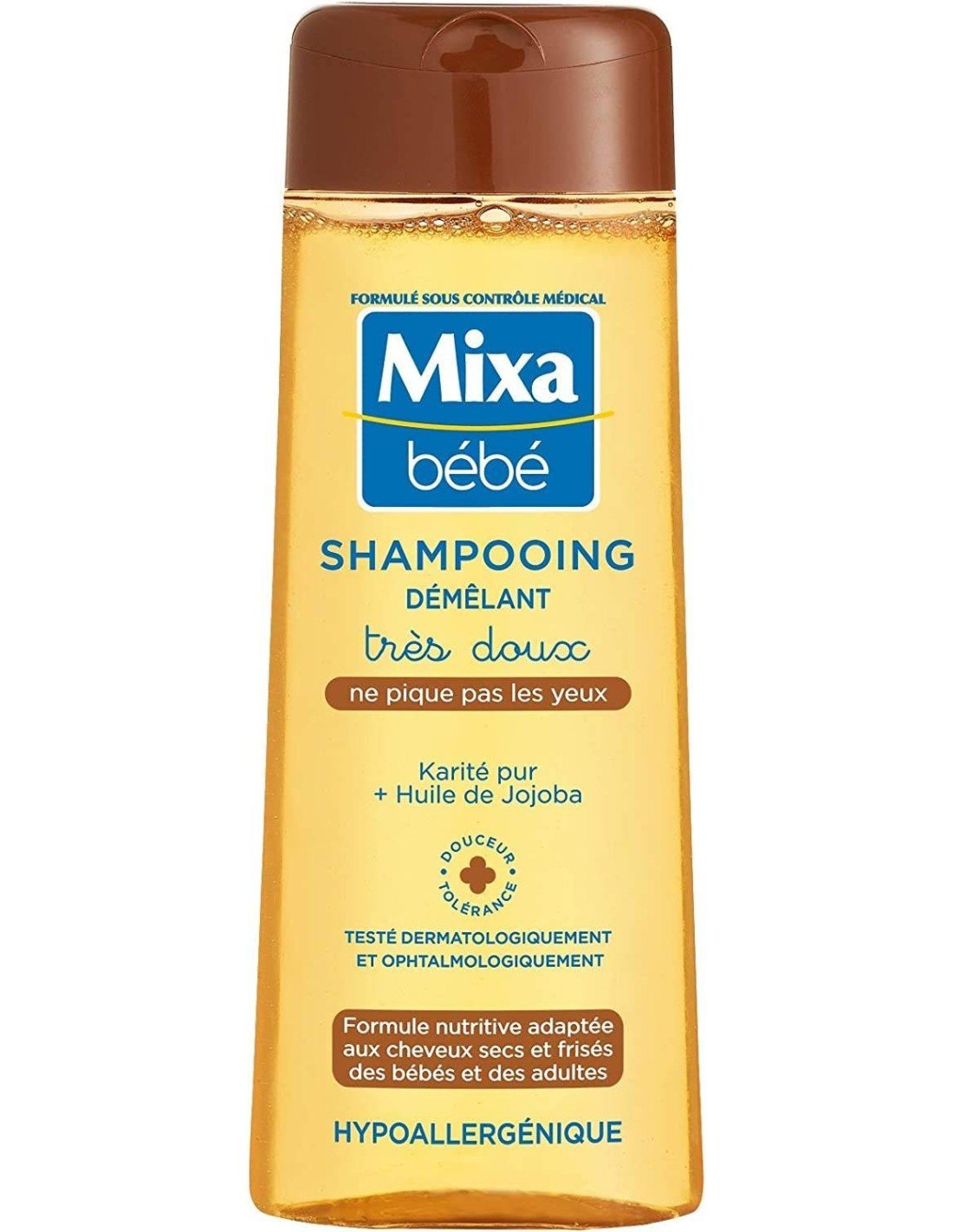 شامبو ميكسا بيبي لفك تشابك الشعر، زبدة الشيا النقية +زيت الجوجوبا